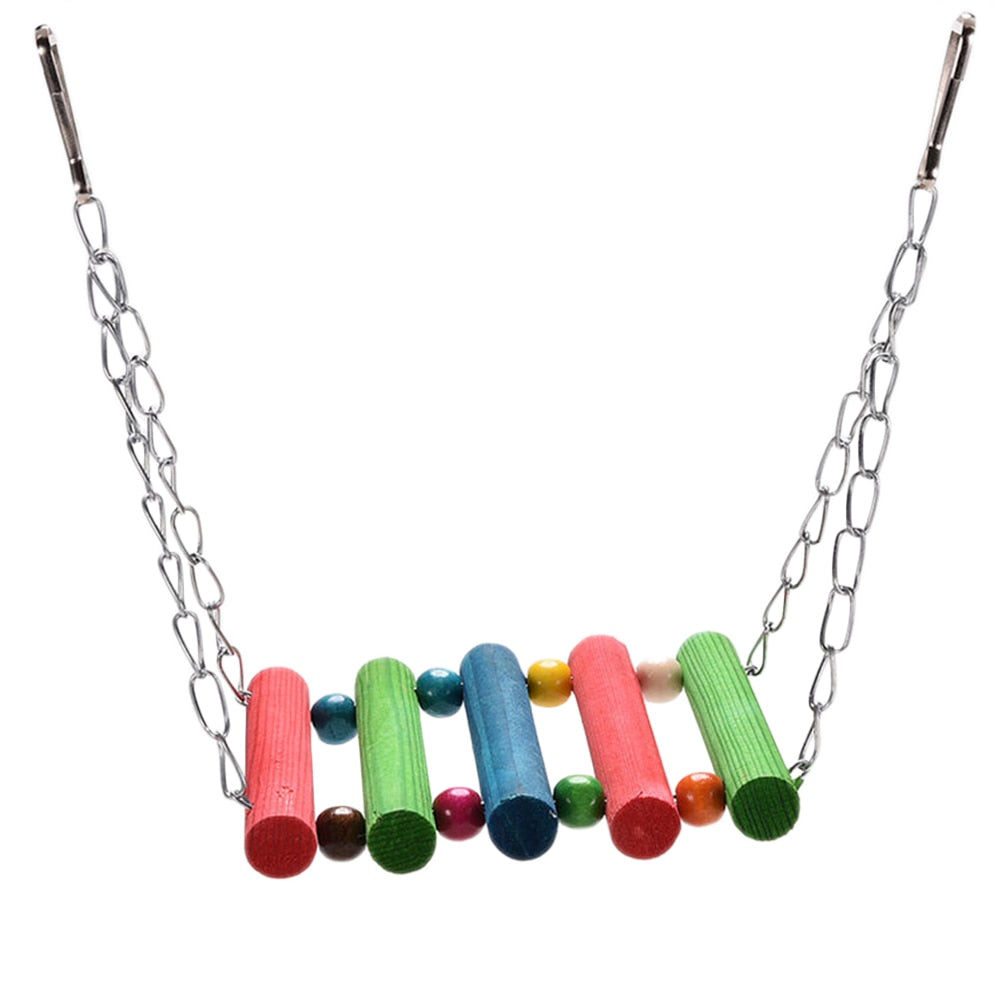 Parrot Parakeet Budgie Cockatiel Cage Bird Toys Hanging Toy Brinquedo Hammock Swing Toy