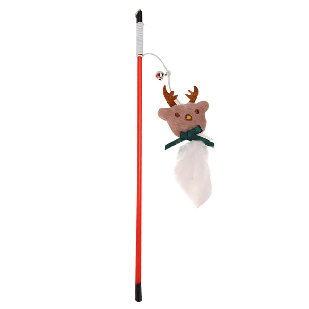 Cute Colorful Rod Teaser Wand Cat Toys