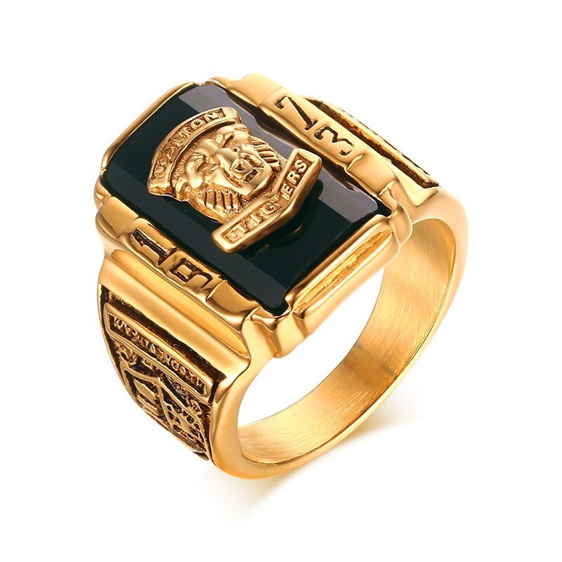 1973 Walton Tigers Navy Signet Rings for Men