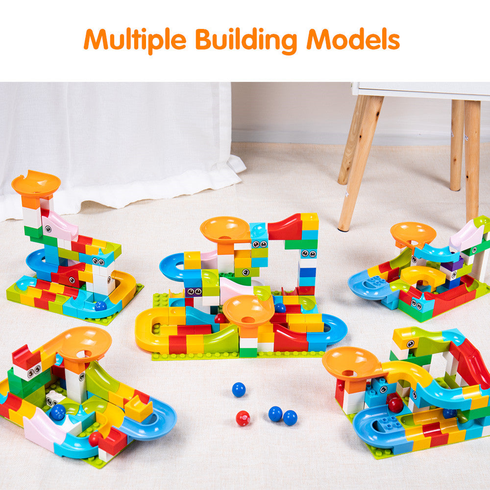 52Pcs Big Size Educational Bricks Race Run Block