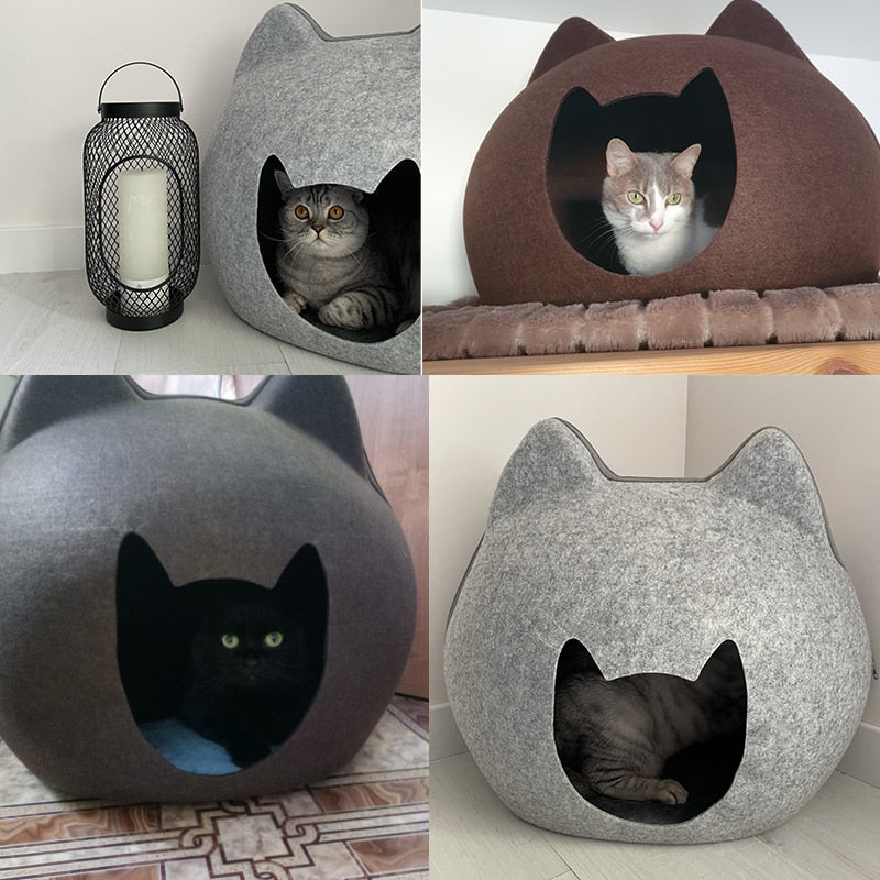 Detachable Cat Cave Bed