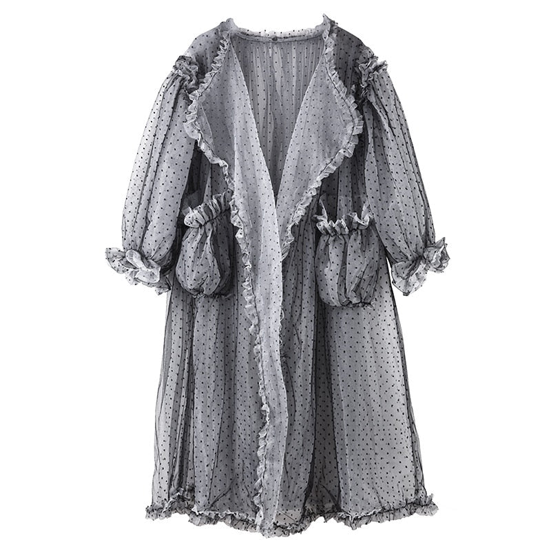 Trendy Summer Transparent Puff Sleeve