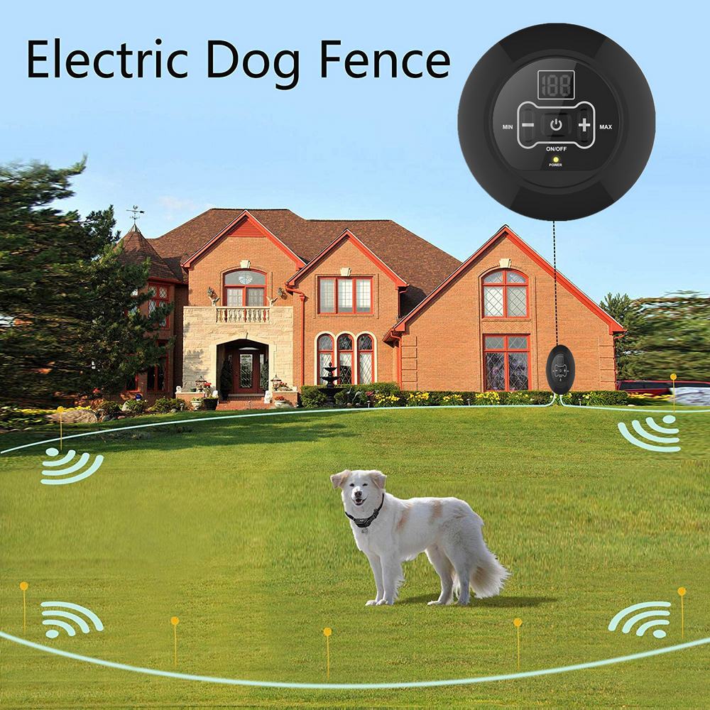 500m Wireless Dog Electric Fence Waterproof Rechargeable Dogs Collar