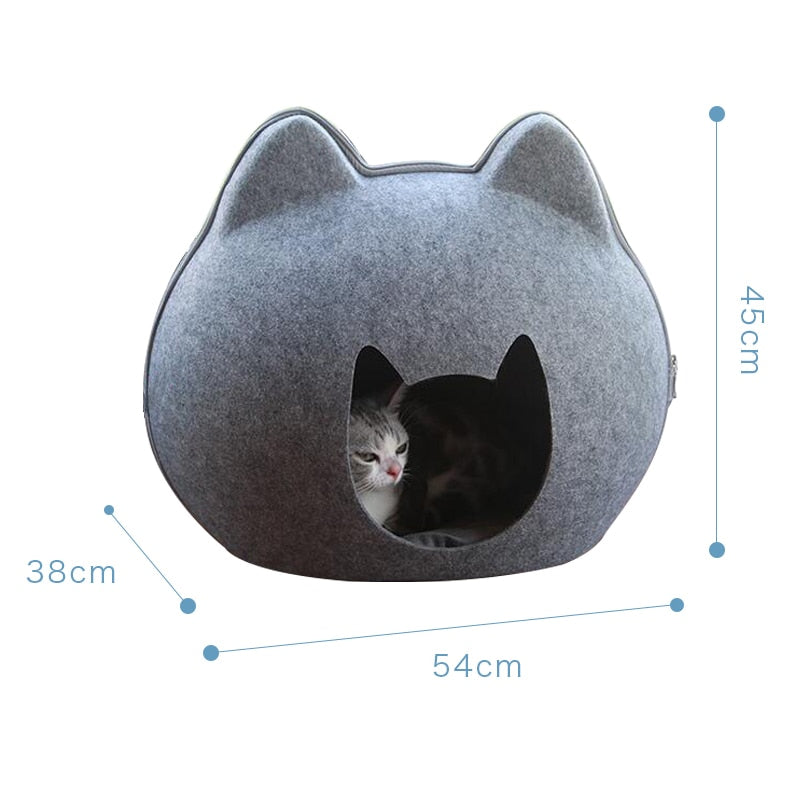 Detachable Cat Cave Bed