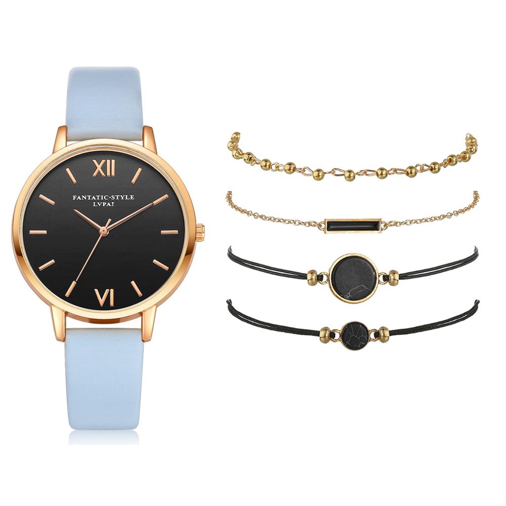 Woman's 5pcs Clock Set