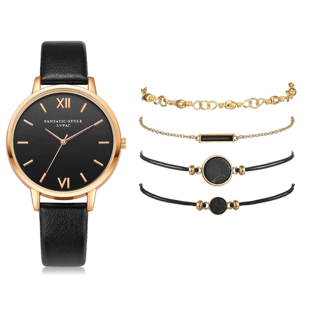 Woman's 5pcs Clock Set