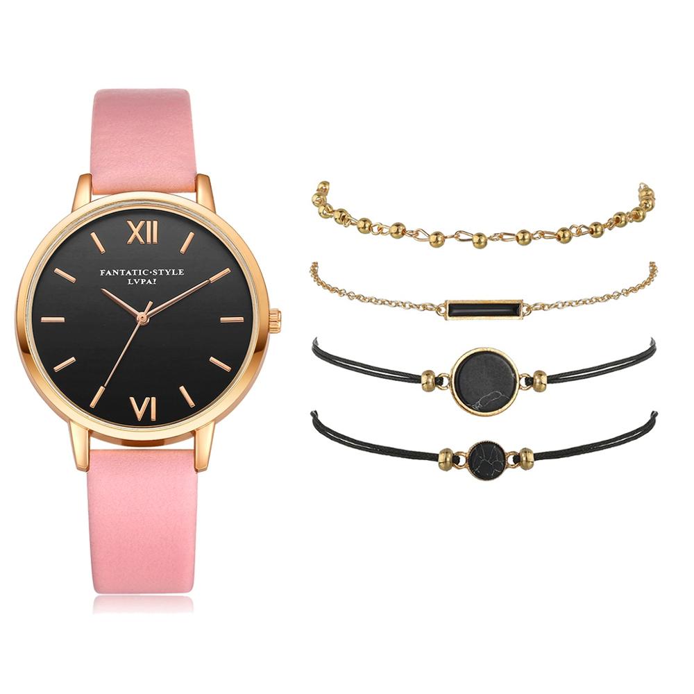 Woman's 5pcs Clock Set