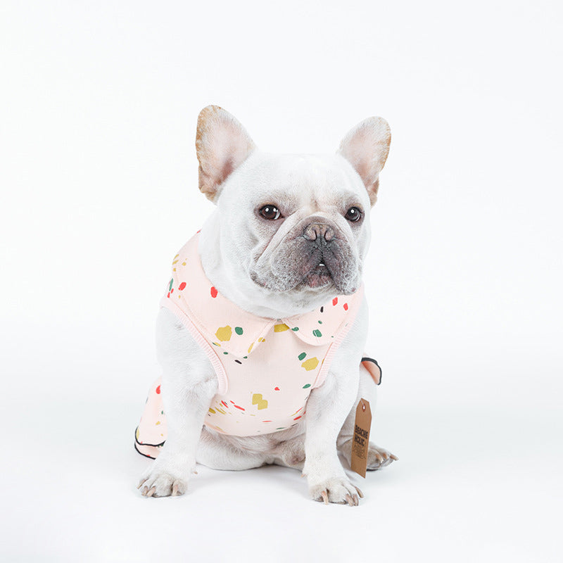 Spring & Autumn Pet Graffiti Dress