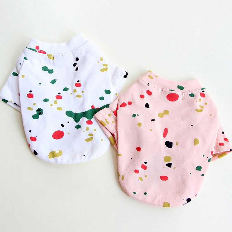 Spring & Autumn Pet Graffiti Dress