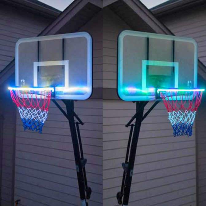 LED Solar Basketball Rack