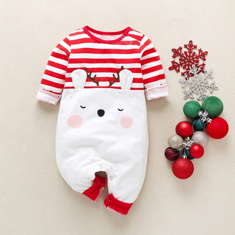 New Newborn Baby Clothes Boys Girls Striped Cotton Rabbit Long Sleeve Spring Fall Rompers Kids Jumpsuit Playsuit Outfits 0-24M