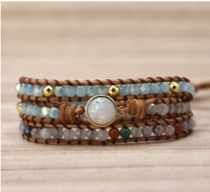 Natural Stone & Cord Bracelet