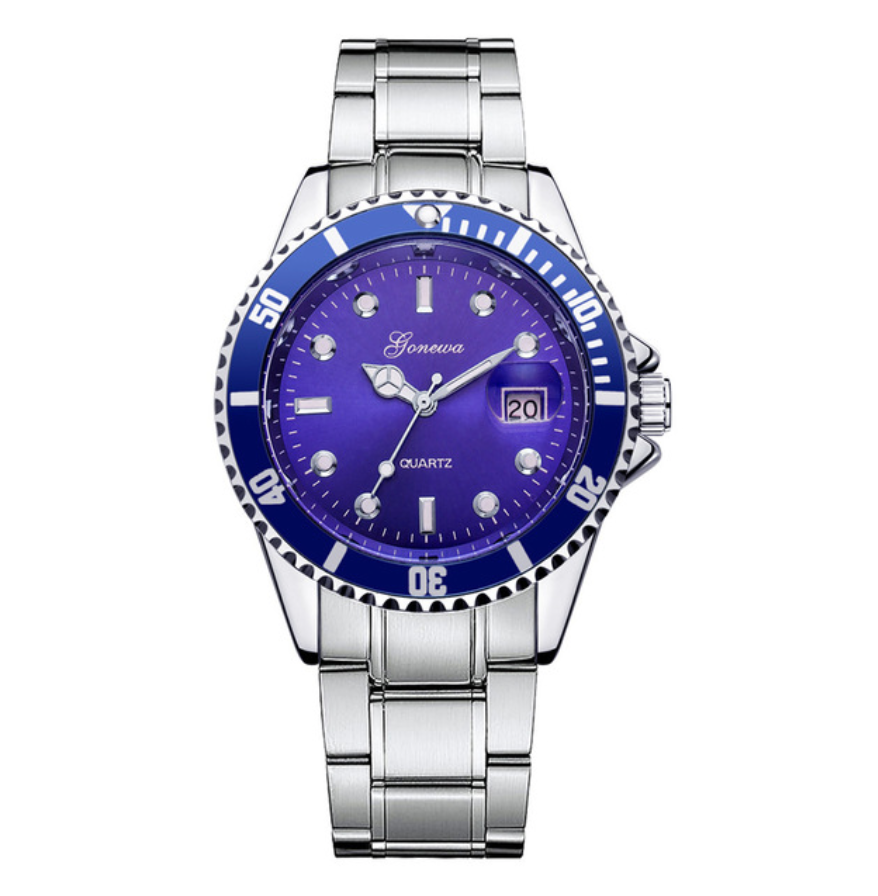Colored Display Steel Watch