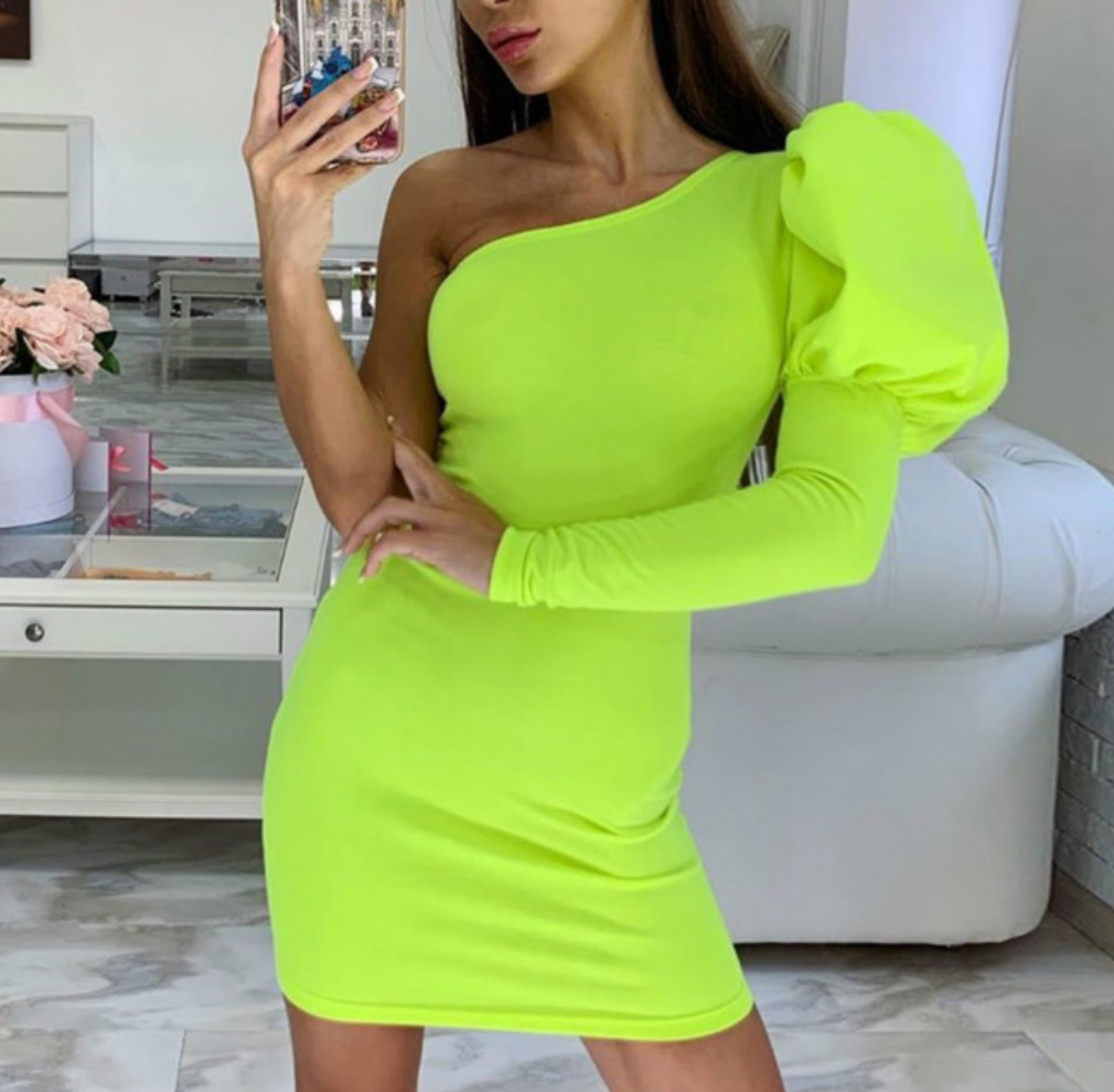 One-Shoulder Mini Dress