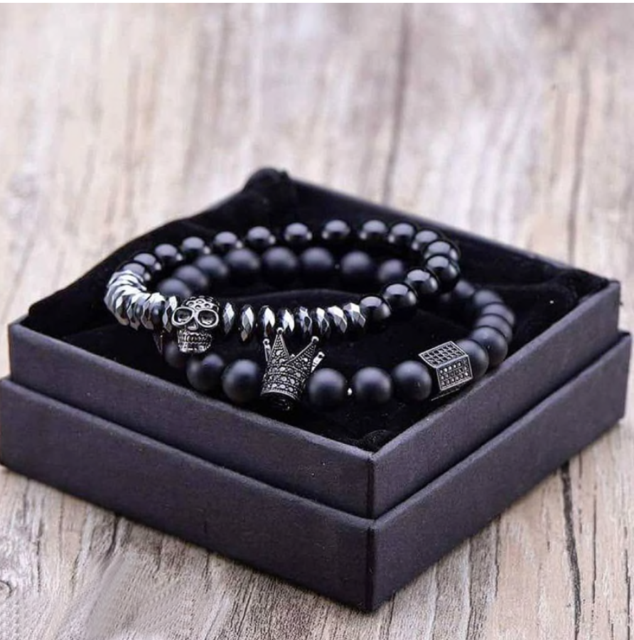 Skulls & Crown Men Bracelet