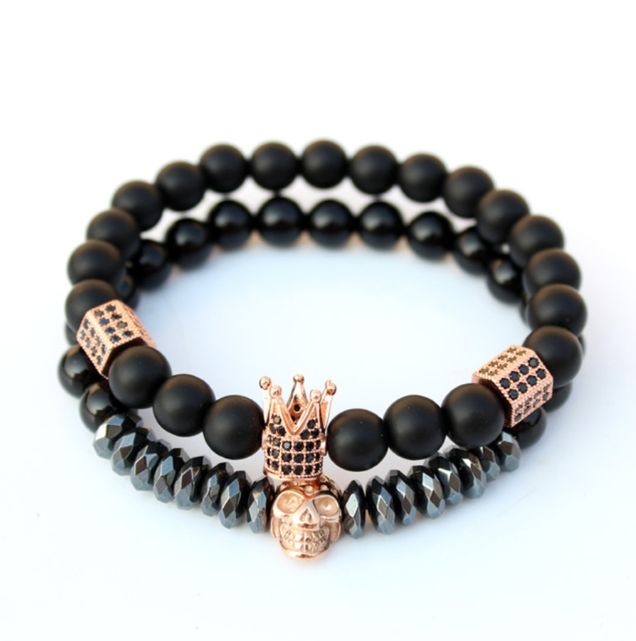 Skulls & Crown Men Bracelet