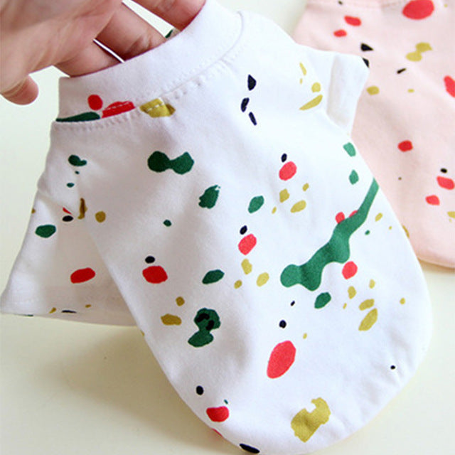 Spring & Autumn Pet Graffiti Dress