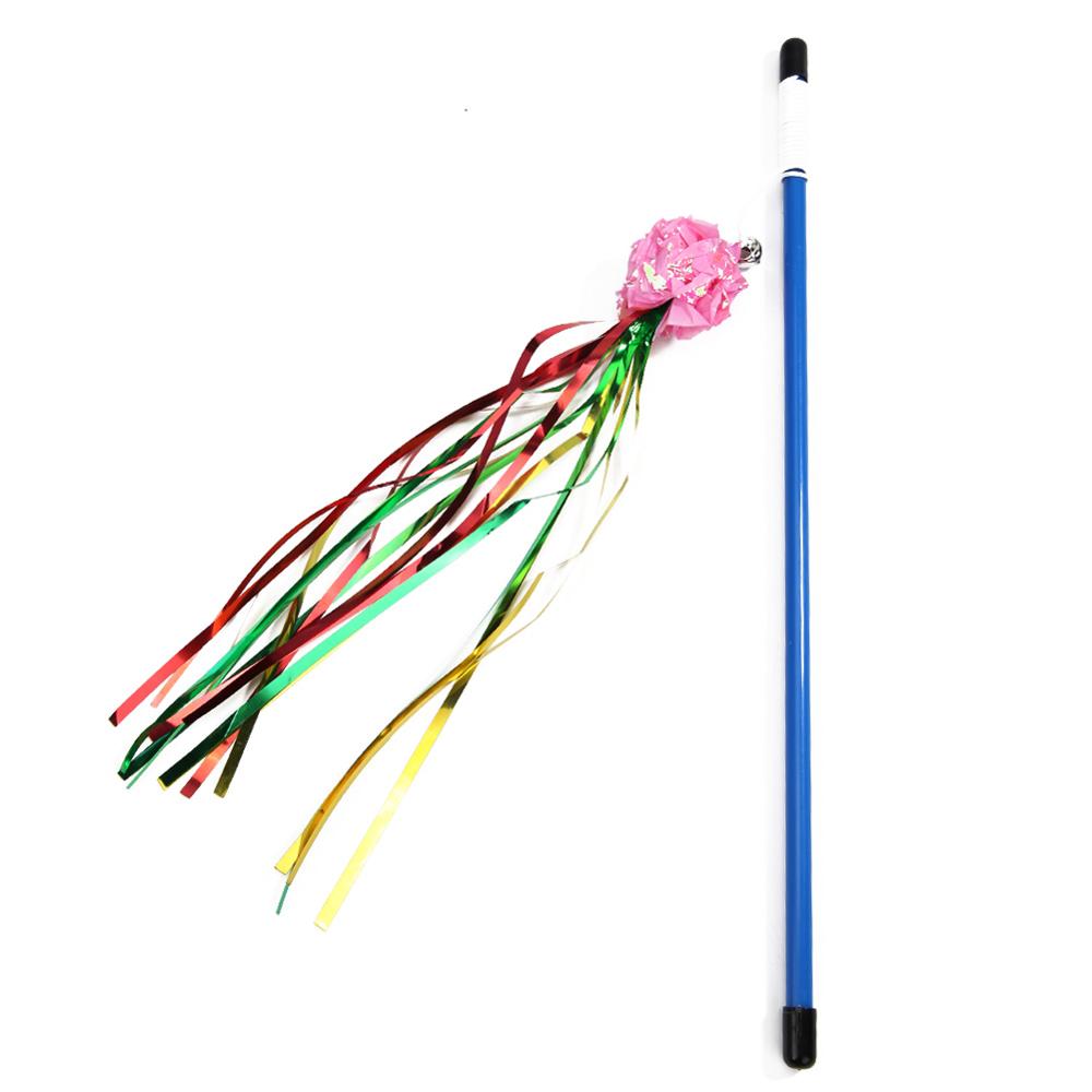 Cute Colorful Rod Teaser Wand Cat Toys