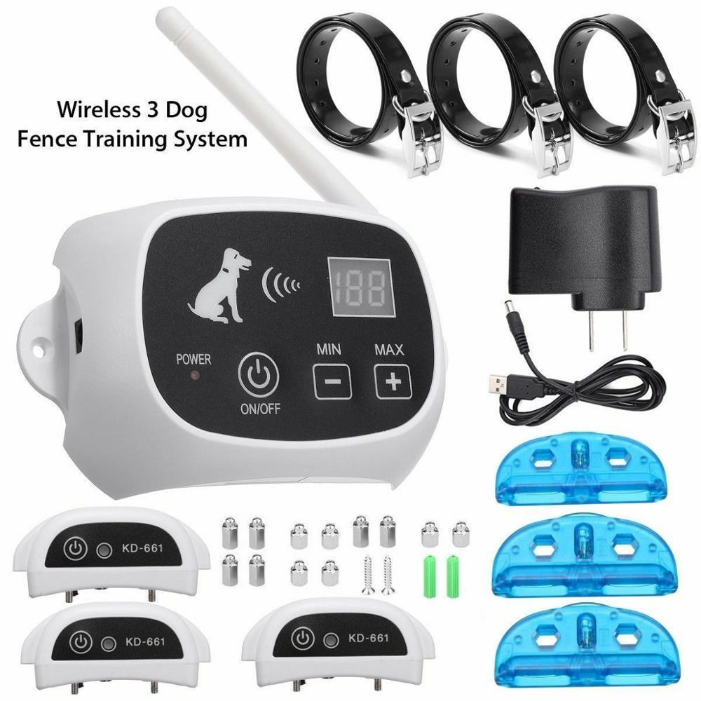1/2/3 Wireless Electric Dog Pet Fence Shock Collar Transmitter