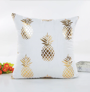 Gold Decoration Cushion Cover