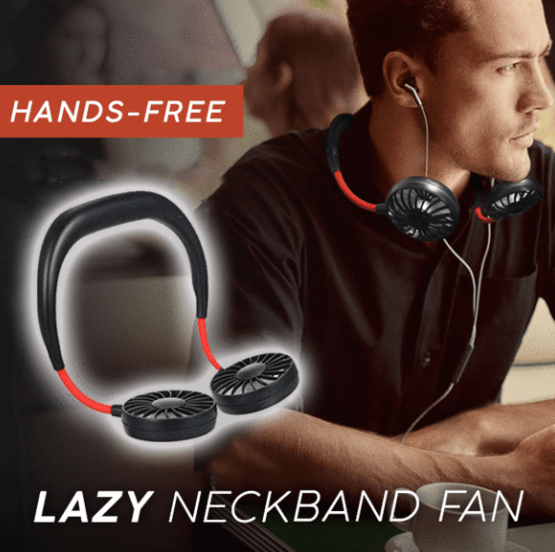 LED Lazy Neckband Fan