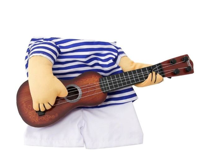 Dog Guitar Player Costume