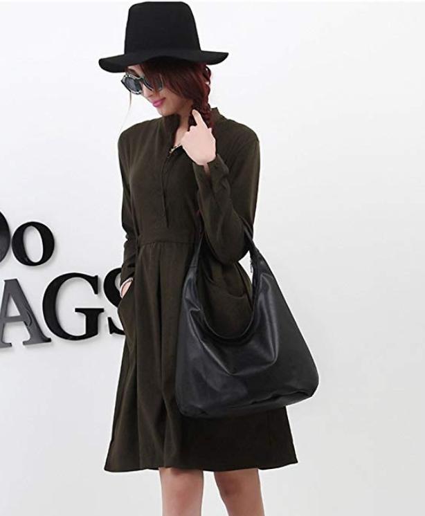 Leather Hobo Style Handbag