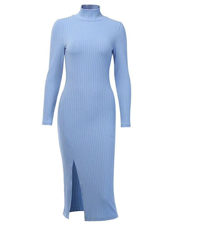 Winter Mock Neck With Side Slit