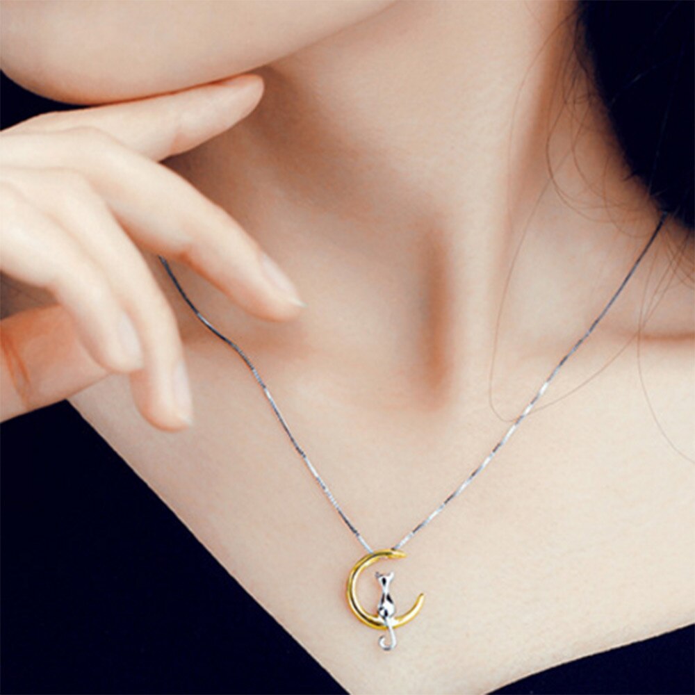 Cat Moon Pendant - ChoiceBird