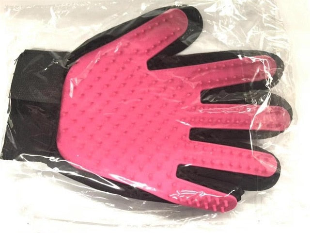 Grooming Shedding Brush Silicone Pet Hair Removal Bath Cleaner - ChoiceBird