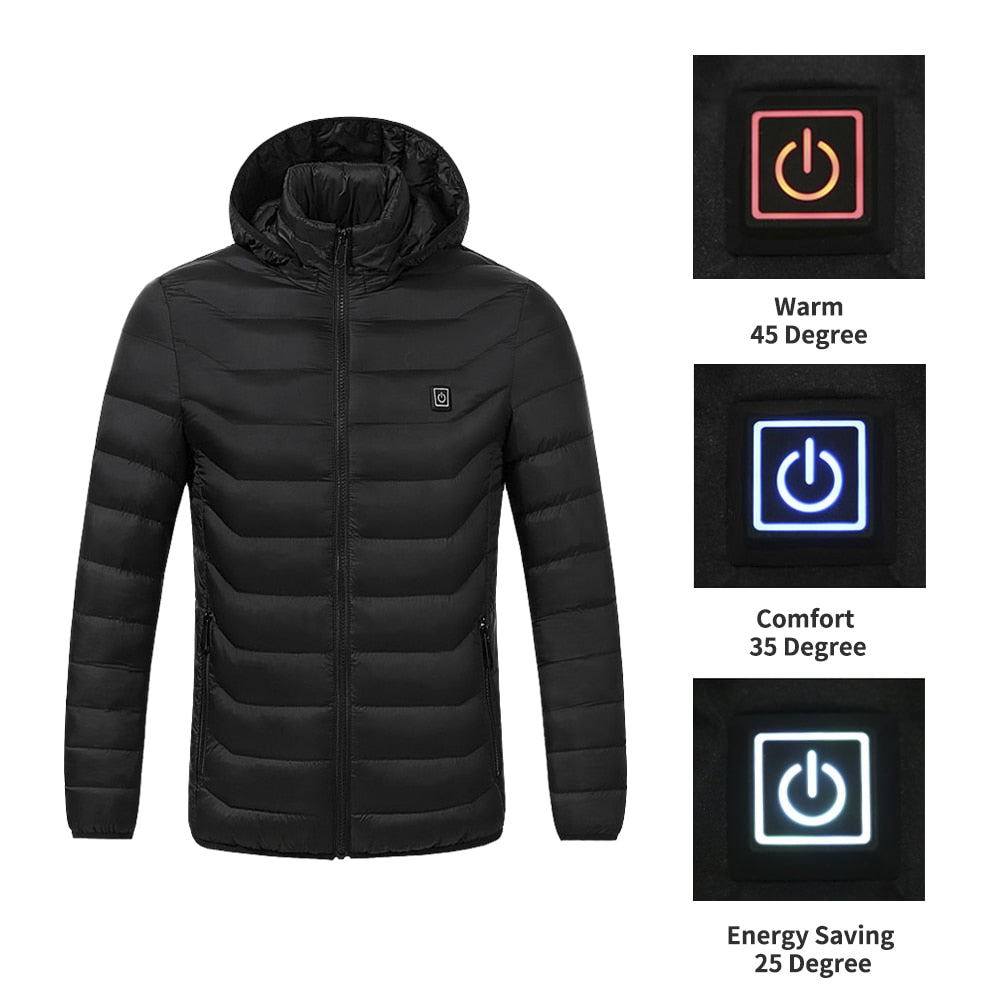 USB Outdoor Winter Heated Jacket - ChoiceBird