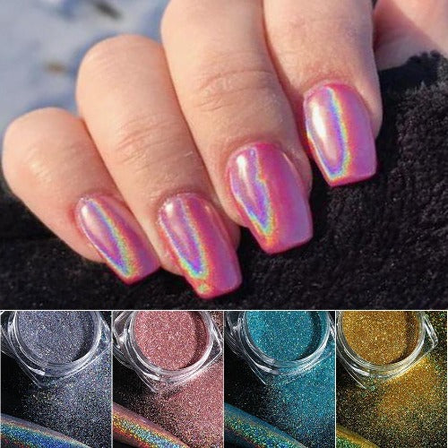 Holographic Nails Powder{VIP Gift}
