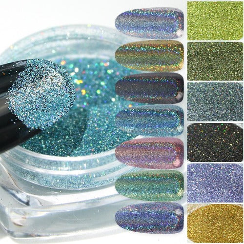Holographic Nails Powder{VIP Gift}