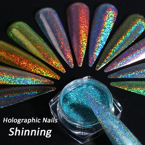 Holographic Nails Powder{VIP Gift}