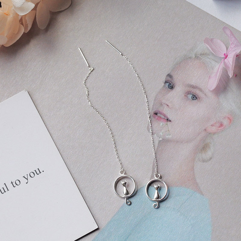 Cat on Moon Earrings{VIP Gift}