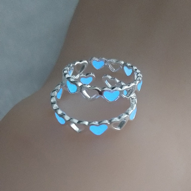 Heart Shape Luminous Ring{VIP Gift}