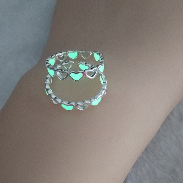 Heart Shape Luminous Ring{VIP Gift}