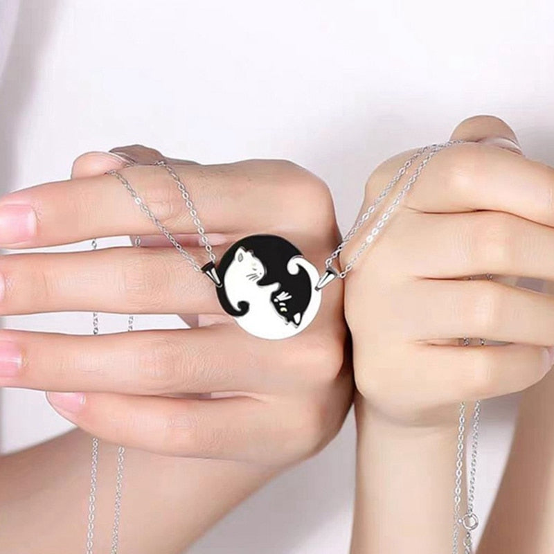 Cat Couple Necklace