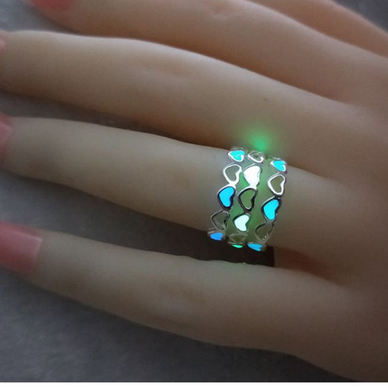 Heart Shape Luminous Ring{VIP Gift}