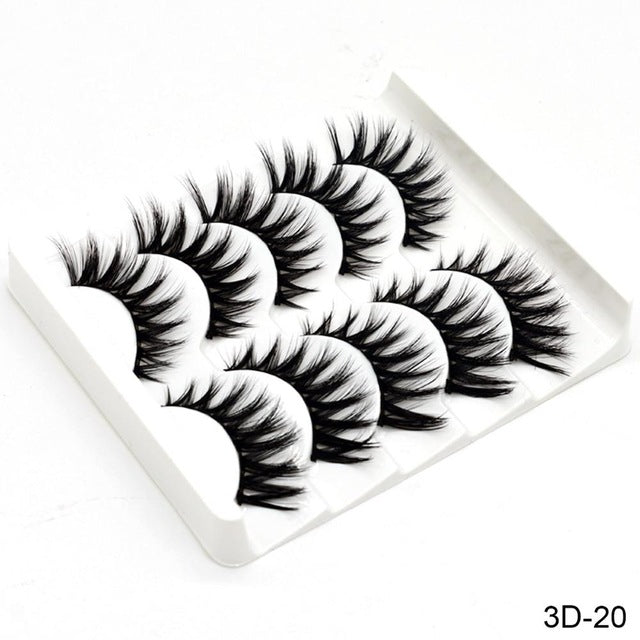 5 Pair 3D Mink Hair Eyelashes{VIP Gift}