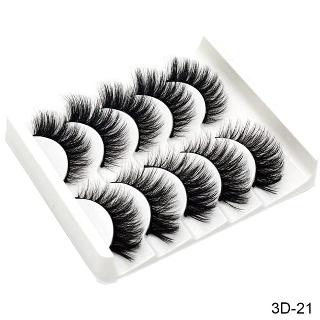 5 Pair 3D Mink Hair Eyelashes{VIP Gift}