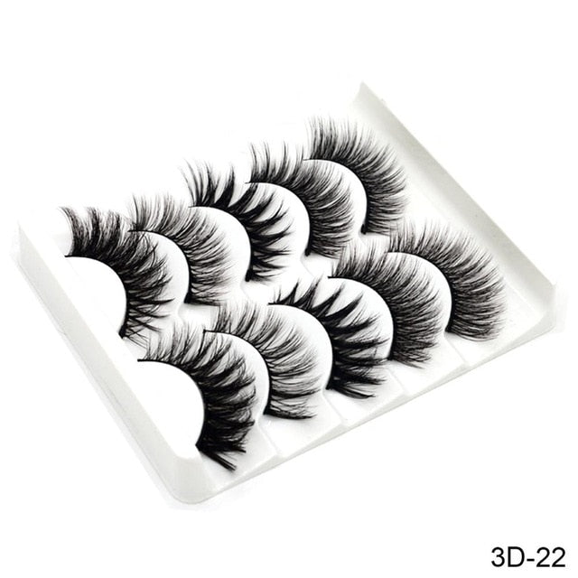 5 Pair 3D Mink Hair Eyelashes{VIP Gift}