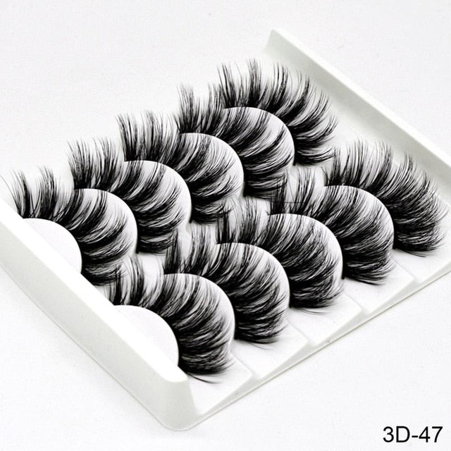5 Pair 3D Mink Hair Eyelashes{VIP Gift}