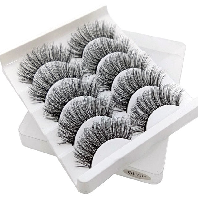 5 Pair 3D Mink Hair Eyelashes{VIP Gift}