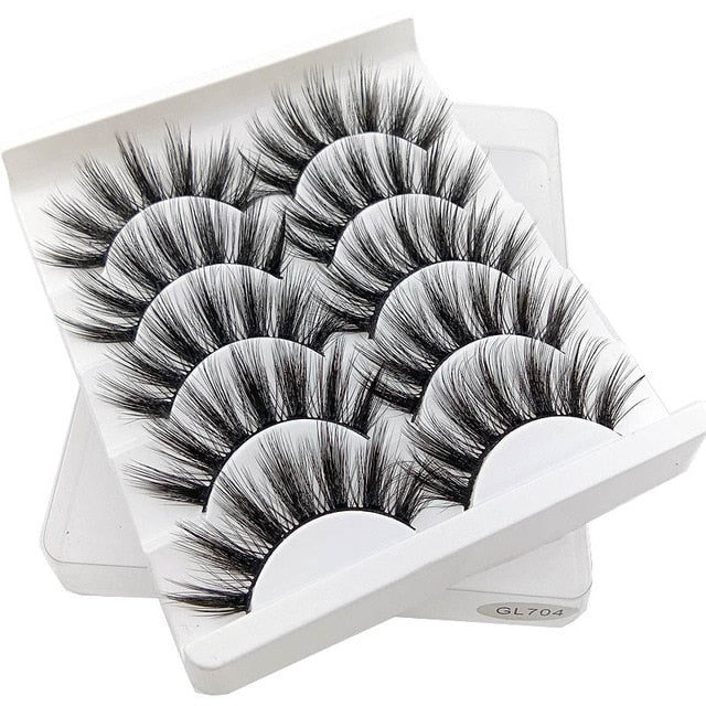 5 Pair 3D Mink Hair Eyelashes{VIP Gift}