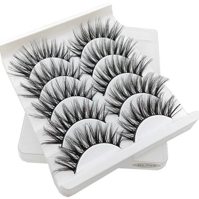 5 Pair 3D Mink Hair Eyelashes{VIP Gift}