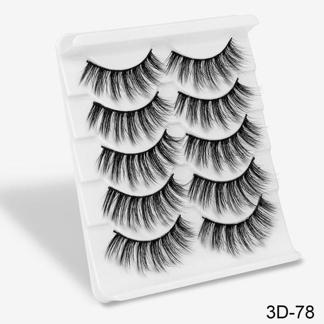5 Pair 3D Mink Hair Eyelashes{VIP Gift}