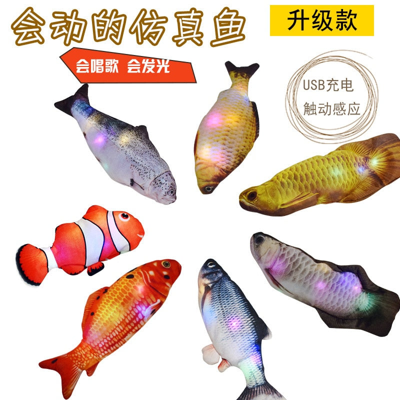 Realistic Moving Fish Electric Toy For Cat