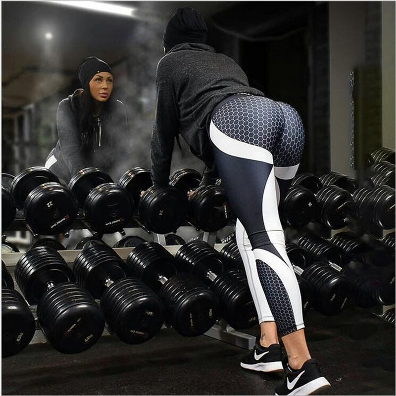Women's racer workout leggings