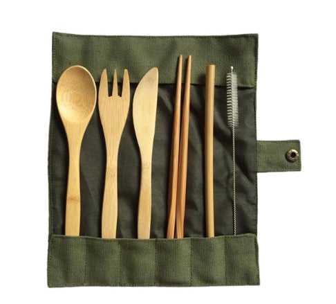 6Pcs/set Japanese Wooden Cutlery